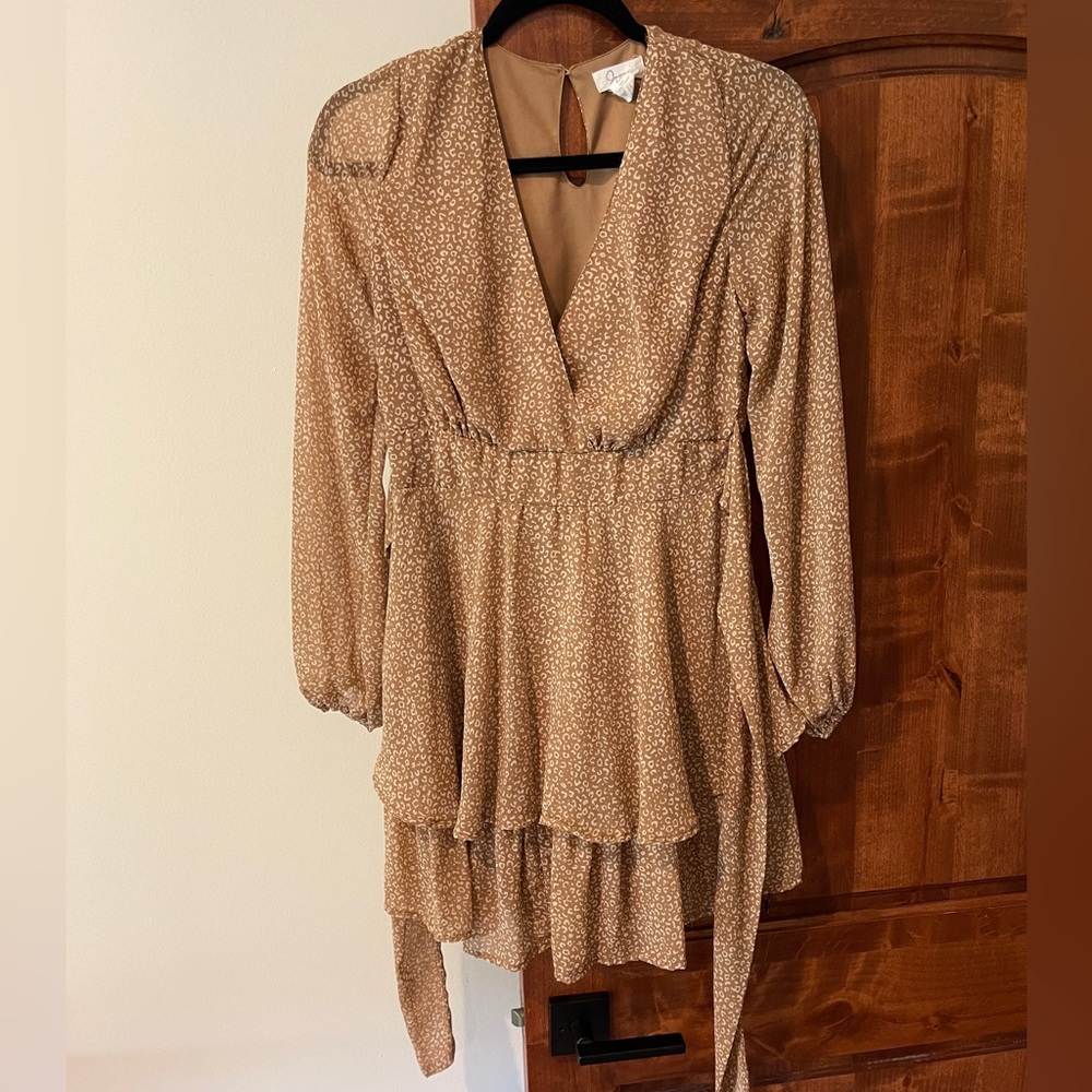Brown Short Dress